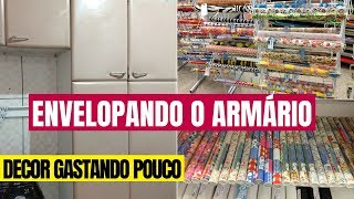 DIY Como ENVELOPAR o ARMÁRIO da COZINHA com CONTACT  Faça você mesmo decorandodrikka [upl. by Mitchell]