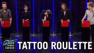 Tattoo Roulette w One Direction [upl. by Annovahs]