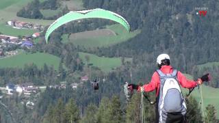 Gleitschirmfliegen in Kössen  Tirol [upl. by Nwahsaj]