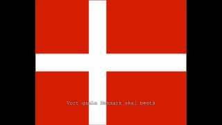 National Anthem of Denmark Instrumental with lyrics [upl. by Kurland874]