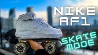 I TRIED ROLLER SKATES FOR THE FIRST TIME Nike Flaneurz Unboxing [upl. by Gyimah]