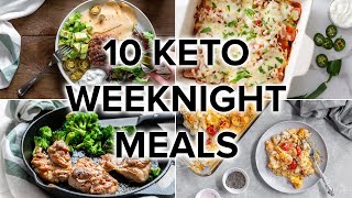 10 Easy Keto Dinner Meals for Busy Weeknights [upl. by Ines]