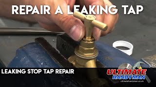 Leaking stop tap repair [upl. by Nnylylloh]