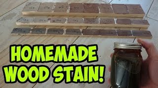 Easy Homemade Wood Stain  Iron Acetate [upl. by Ingold]