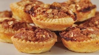 Pecan Tassies Classic Version  Joyofbakingcom [upl. by Flip]