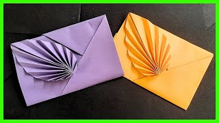 ⩥ Cómo hacer un SOBRE de papel FÁCIL y ELEGANTE  Origami PASO A PASO [upl. by Ymot]