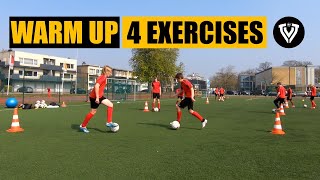 4 Warm Up Exercises  Soccer  Football Training [upl. by Miche600]