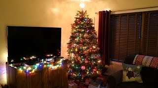 National Tree Hinged Artificial Tree Unboxing Setup amp Review [upl. by Edgardo675]