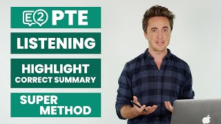 PTE Listening Highlight Correct Summary  SUPER METHOD [upl. by Yorztif756]