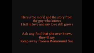 Dion Runaround Sue Lyrics [upl. by Renzo]