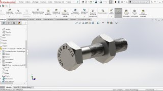 Solidworks tutorial écrou vis [upl. by Erhard]