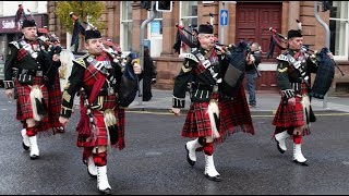 Bagpipes And Drums Of The Royal Regiment Scotland [upl. by Sonni]