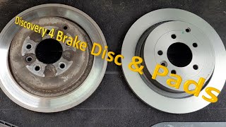 Landrover Discovery 4 Rear Brake Discs and Pads [upl. by Genevra]