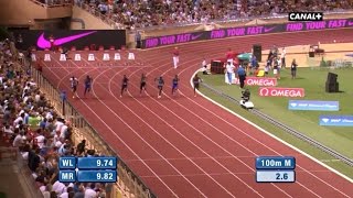 Meeting Athlétisme 100m  Jimmy Vicaut VS Justin Gatlin  Juillet 2015 [upl. by Canica]