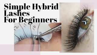 How To HybridMixed Lash Extensions For Beginners [upl. by Dorella]