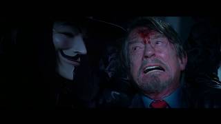 V for Vendetta  Final Fight Scene Mr Creedy [upl. by Ennadroj]