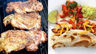 How to Grill Chicken Fajitas Easy Mexican Style Recipe [upl. by Eizdnil]