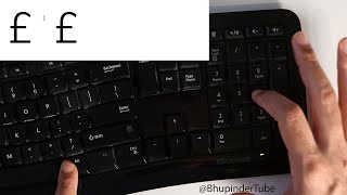 How to access pound sign £ on US keyboard [upl. by Rickie]