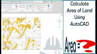 How to Measure area of Land using AutoCAD and Cadastral MapBlueprint [upl. by Annenn]