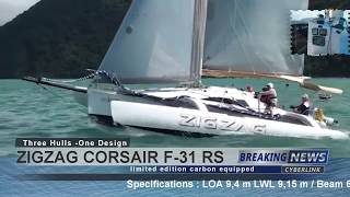 ZIGZAG Corsair Trimaran 31 RS by Farrier Design [upl. by Hedaza]