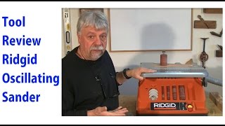 Ridgid Oscillating Belt amp Spindle Sander  woodworkweb [upl. by Akselav]