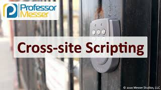 Crosssite Scripting  SY0601 CompTIA Security  13 [upl. by Novaj]