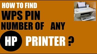 How to find the WPS PIN number of Any HP Printer [upl. by Akit]