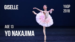 BALLET  Yo Nakajima Age 13 Variation from Giselle  Youth America Grand Prix 2018 [upl. by Uria]