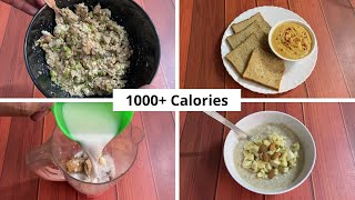 5 Really Easy Meal Options for Weight Gain  Bulking   1000 Calories  🇮🇳 [upl. by Icnan]