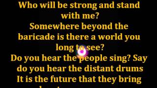 Les Miserables Epilogue Do you hear the people sing Lyrics [upl. by Itsirk]