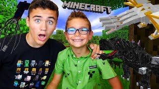 MA PREMIÈRE VIDÉO MINECRAFT AVEC SWAN   Néo The One [upl. by Veradi]