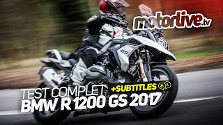 BMW R 1200 GS 2017  TEST COMPLET SUBTITLES [upl. by Llibyc]