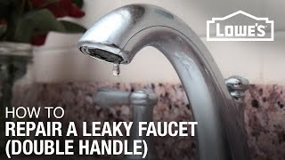 How To Fix A Dripping or Leaky Double Handle Faucet [upl. by Weide372]