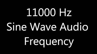 11000 Hz 11 kHz Sine Wave Sound Frequency Tone [upl. by Ecarg]