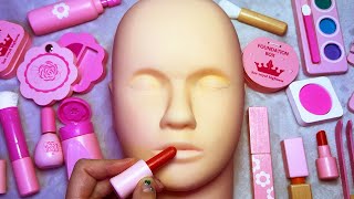 ASMR Wooden Makeup on Mannequin Whispered [upl. by Ralat297]