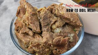 How to boil meat perfectly TENDER MEAT and RICH STOCK [upl. by Adliw]