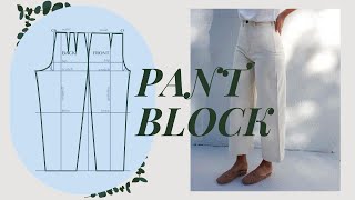 Make Pants that FIT from Scratch  Trouser Block Tutorial  LYDIA NAOMI [upl. by Thorvald]