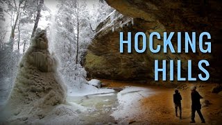 Hocking Hills State Park  Best Winter Hiking in Ohio near Athens Logan Hocking county [upl. by Lamej]