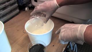 Mixing Polyurethane Foam Liquid [upl. by Htide]