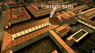 Animation of ancient Roman Fort in Caerleon Wales [upl. by Jerrine]