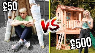 £50 VS £500 FORT BUILDING Budget Challenge [upl. by Egap893]