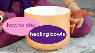 crystal singing bowl TUTORIAL tips amp tricks [upl. by Aivalf]