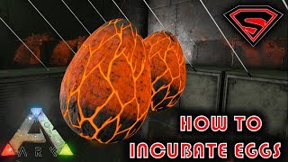 ARK HOW TO INCUBATE EGGS  HOW TO GET AND INCUBATE FERTILIZED EGGS IN ARK USING AC UNITS [upl. by Verine602]