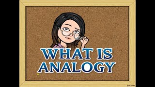 WHAT IS ANALOGY [upl. by Ididn]