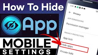 How To Hide Apps on Android 2023 No Root  how to hide apps on mobile settings [upl. by Ahsila]