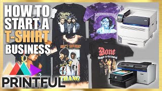 How To Start A TShirt Business DTG vs Screen Printing Print On Demand Plastisol Laser Printer [upl. by Nileek860]