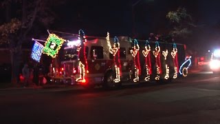 2016 SmithtownNY Fire Department Christmas Parade 121016 [upl. by Kilgore803]