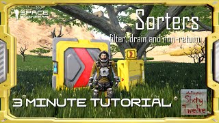 Sorters  Space Engineers 3 Minute Tutorial [upl. by Eimmij776]