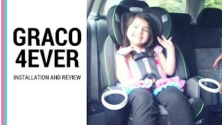 HOW TO INSTALL GRACO 4EVER CAR SEAT ALL 4 POSITION [upl. by Yentnuoc]