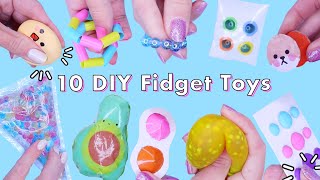 10 DIY Best Compilation TIKTOK POP IT Fidget toys VIRAL TikTok antistress fidgets [upl. by Emaj]